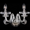 Metropolitan Lighting Sconce Wall Light with Clear Glass in Chrome by Metropolitan Lighting N9162