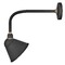 Hinkley Foundry 9-Inch Wide Textured Black & Brass Barn Light by Hinkley Lighting 10918TK