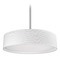 Kuzco Lighting Modern Brushed Nickel LED Pendant with White Shade 3000K 1107LM by Kuzco Lighting PD7916-WH