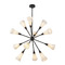Alora Lighting Alora Lighting Cosmo Matte Black Chandelier CH462039MBGR