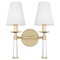 Crystorama Lighting Crystorama Lighting Baxter Aged Brass Sconce 8862-AG
