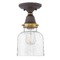 Hinkley Seeded Glass Semi-Flush Ceiling Light Oil Rubbed Bronze by Hinkley Lighting 67013OZ