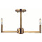 Visual Comfort Studio Collection Visual Comfort Studio Collection Fullton Satin Brass Semi-Flushmount Light 7764203-848