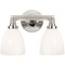 Visual Comfort Signature Collection E.F. Chapman Wilton 2-Light Bath Light in Nickel by Visual Comfort Signature SL2842PNWG