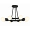 Crystorama Lighting Crystorama Lighting Dakota Black Semi-Flushmount Light 9043-BK