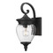 Z-Lite Z-Lite Davina Black Outdoor Wall Light 5016S-BK