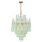 Crystorama Lighting Ollie 16-Light Chandelier in Aged Brass & Green by Crystorama Lighting OLL-6006-AG-GR