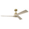 Visual Comfort Fan Collection Visual Comfort Fan Collection Sean Lavin Alma Smart 52 Burnished Brass Ceiling Fan Without Light 3ALMSM52BBSWWO