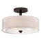 Minka Lavery Smoked Iron Parsons Studio Semi-Flush Mount Ceiling Light by Minka Lavery 4107-172