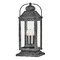 Hinkley Anchorage 12V Large Pier Mount Lantern in Aged Zinc by Hinkley Lighting 1857DZ-LV