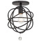 Crystorama Lighting Crystorama Lighting Solaris Black Semi-Flushmount Light 9220-BK_CEILING