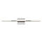 Visual Comfort Modern Collection Tris 3-Light LED Bath Light in Chrome by Visual Comfort Modern 700BCTRS3C-LED930