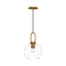 Alora Lighting Alora Lighting Soji Aged Gold Mini-Pendant Light with Globe Shade PD601608AGCL