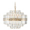Crystorama Lighting Crystorama Lighting Hayes Aged Brass Crystal Chandelier HAY-1405-AG