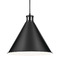Kichler Lighting Kichler Lighting Zailey Black Pendant Light with Conical Shade 52177BK