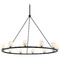 Crystorama Lighting Crystorama Lighting Aragon Matte Black LED Chandelier ARA-10266-MK-ST