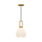 Alora Lighting Alora Lighting Soji Aged Gold Mini-Pendant Light with Globe Shade PD601608AGOP