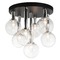 Matteo Lighting Stellar Black & Chrome Semi-Flush Mount by Matteo Lighting X75307BKCL