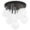 Matteo Lighting Stellar Black & Chrome Semi-Flush Mount by Matteo Lighting X75307BKOP