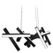 Modern Forms by WAC Lighting Chaos Black LED Linear Light by Modern Forms PD-64848-BK