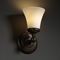 Justice Design Group Fusion Collection Sconce by Justice Design Group FSN-8521-20-OPAL-DBRZ