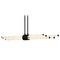 Quoizel Lighting Quoizel Lighting Talbott Matte Black LED Island Light with Cylindrical Shade PCTAL146MBK