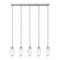 Z-Lite Z-Lite Arden Brushed Nickel Multi-Light Pendant with Oblong Shade 651P-5L-BN