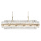 Crystorama Lighting Hayes 16-Light Linear Chandelier in Aged Brass by Crystorama Lighting HAY-1417-AG