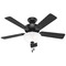 Hunter Fan Company Hunter Fan Company Swanson Matte Black LED Ceiling Fan with Light 52790