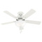 Hunter Fan Company Hunter Fan Company Swanson Fresh White LED Ceiling Fan with Light 52778
