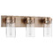 Nuvo Lighting Intersection 3-Light Vanity Light in Burnished Brass by Nuvo Lighting 60-7533