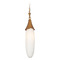 Kalco Lighting Kalco Lighting Bougainvillea Warm Gold Mini-Pendant Light with Oblong Shade 523911WGL