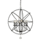 Z-Lite Tull Matte Black Chandelier by Z-Lite 458-30MB