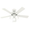 Hunter Fan Company Hunter Fan Company Swanson Fresh White LED Ceiling Fan with Light 52777