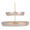 Kalco Lighting Kalco Lighting Geo Oxidized Gold Leaf LED Pendant Light with Drum Shade 523157OL