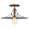 Matteo Lighting Bulstrodes Workshop Aged Gold & Chrome Semi-Flush Mount by Matteo Lighting X46112AGCH