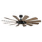 Modern Forms by WAC Lighting Modern Forms Wynd Mill Matte Black & Barn Wood LED Ceiling Fan with Light FR-W2201-65L27MBBW