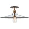 Matteo Lighting Bulstrodes Workshop Aged Gold & Chrome Semi-Flush Mount by Matteo Lighting X46113AGCH