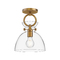 Alora Lighting Alora Lighting Waldo Aged Gold Semi-Flushmount Light SF411809AGCL