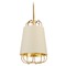 Eurofase Lighting Tura Brass & White Pendant by Eurofase Lighting 38147-012