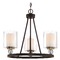 Minka Lavery Studio Painted Bronze with Natural Brushed Brass Chandelier by Minka Lavery 3077-416