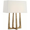 Visual Comfort Signature Collection Visual Comfort Signature Collection Scala Gilded Iron Table Lamp with Rectangle Shade S3514GI-L
