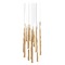 Modern Forms by WAC Lighting Cascade Aged Brass LED Multi-Light Pendant by Modern Forms PD-41815R-AB