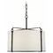 Visual Comfort Signature Collection Visual Comfort Signature Collection Aspen Blackened Rust Pendant Light with Drum Shade S5030BR-L