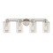 Design Classics Lighting Seeded Glass Bathroom Light Satin Nickel 4 Lt 704-09 GL1041C