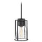 Hinkley Refinery 7.75-Inch Pendant in Black by Hinkley Lighting 63307BK-CL