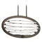 Eurofase Lighting Ombra Dark Bronze & Polished Nickel LED Pendant by Eurofase Lighting 38153-020