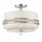 Metropolitan Lighting Sutton 3-Lt Convertible Semi-Flush in Polished Nickel by Metropolitan N7383-613