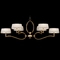 Fine Art Lamps Fine Art Lamps Allegretto Gold Burnished Gold Leaf with Subtle Brown Highlights Chandelier 780040-2ST