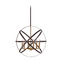Z-Lite Cavallo Hammered Bronze & Olde Brass Pendant by Z-Lite 463-24HBRZ-OBR